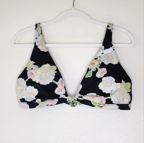 RVCA Camille Rowe Rose  Slide Triangle Bikini Top XL - Picture 3 of 7